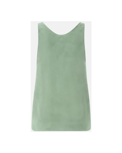 Pinko Green Sleeveless Tops