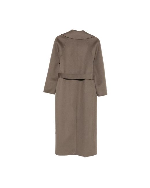 Paltò Brown Belted Coats