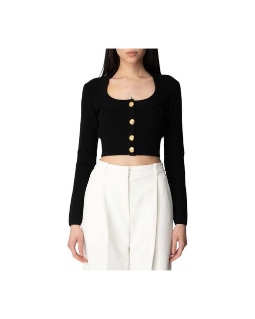 Cardigans Elisabetta Franchi de color Black