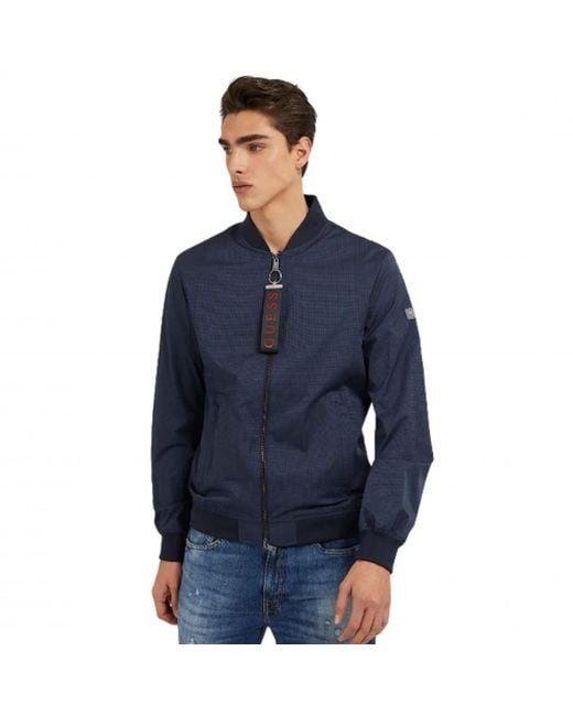Guess Blue Bomber Jackets for men