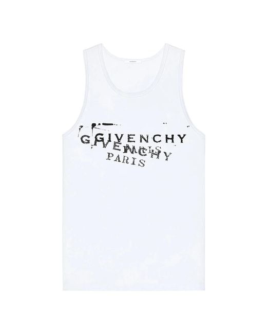 Givenchy Sleeveless Tops in het White voor heren