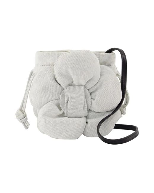 Marc Jacobs Gray The Drawstring Mini Shoulder Bag