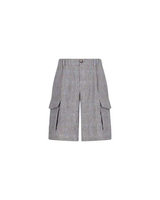 Herno Gray Casual Shorts for men