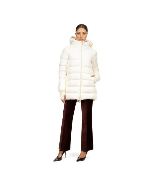 Herno Jassen ,Wit ,Nylon Down Jacket in het White