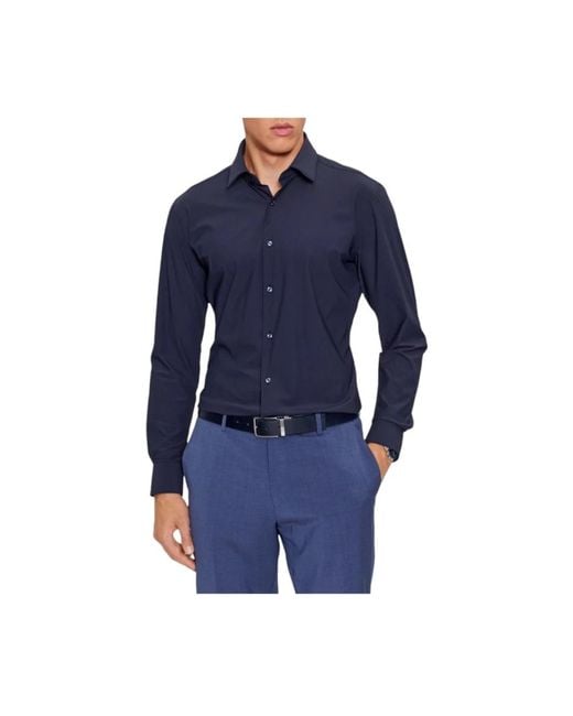 Boss Blue Casual Shirts for men
