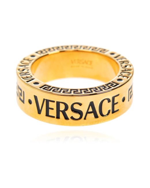 Rings Versace pour homme en coloris Metallic