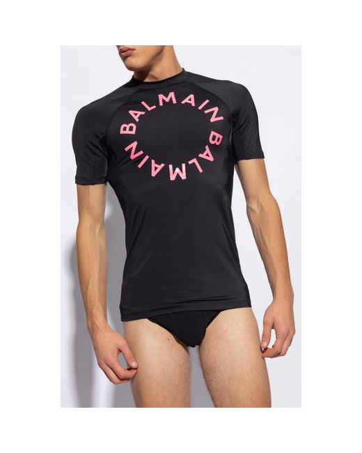 Balmain Schwimm t-shirt in Black für Herren