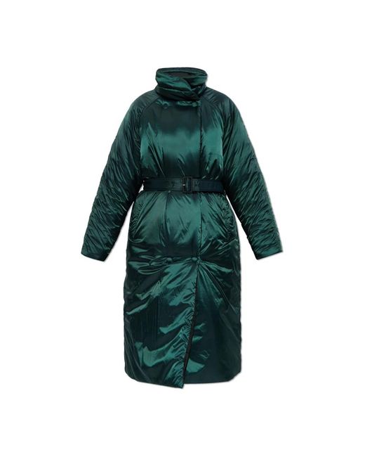 Lacoste Jassen ,Groen ,Leer Geïsoleerde Jas in het Green
