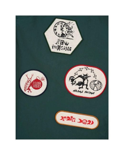 Brain Dead Green Casual Shorts for men