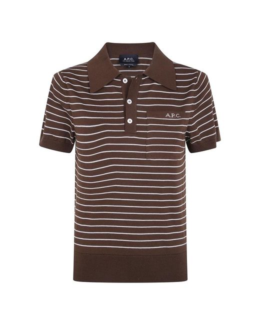 A.P.C. Polo Hemden in het Brown