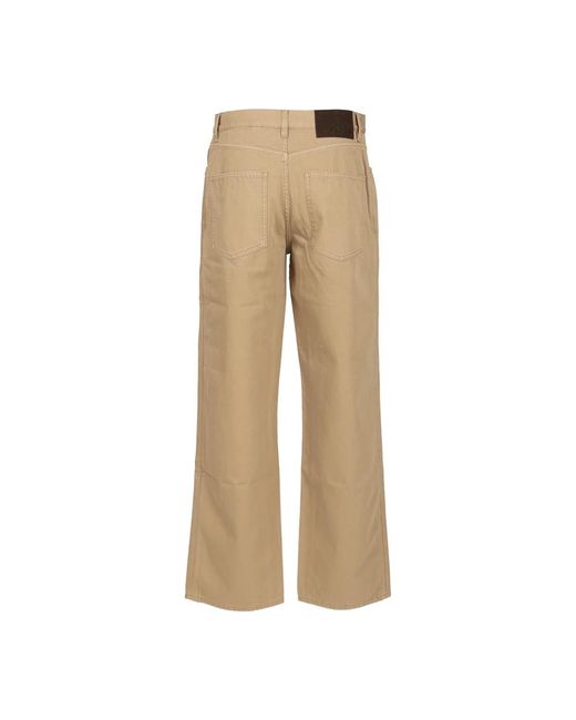 Burberry Cotton Broeken in het Natural voor heren