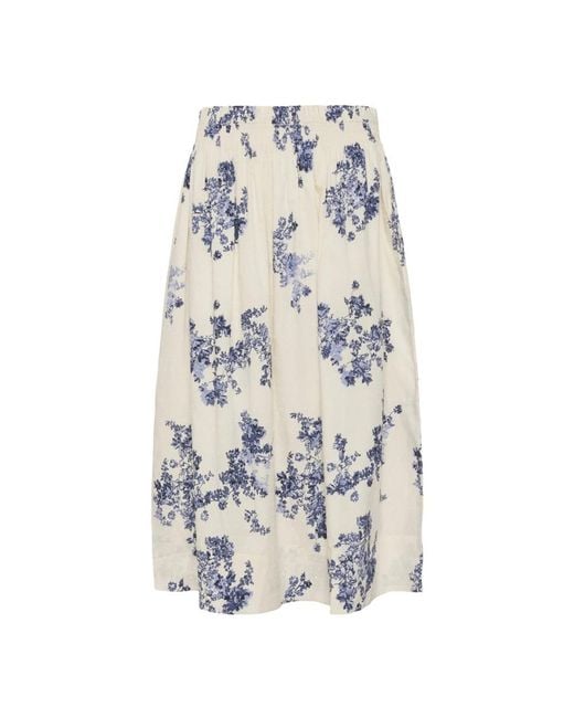 Part Two Blue Midi Skirts