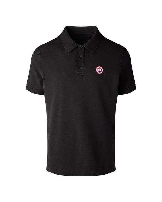 Canada Goose Black Polo Shirts for men