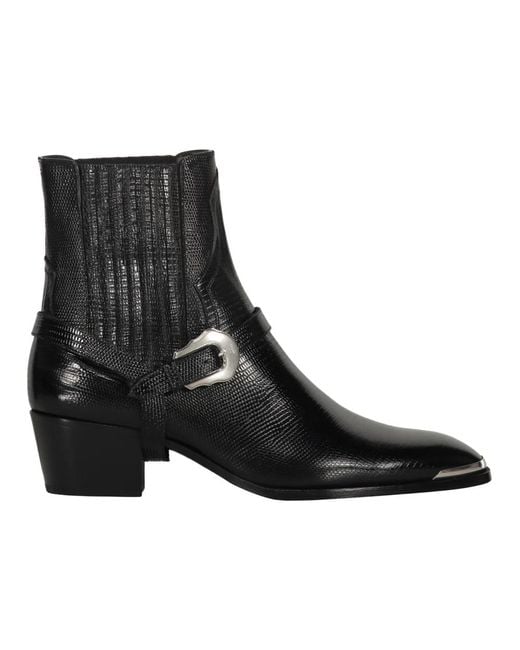 Céline Black Cowboy Boots for men