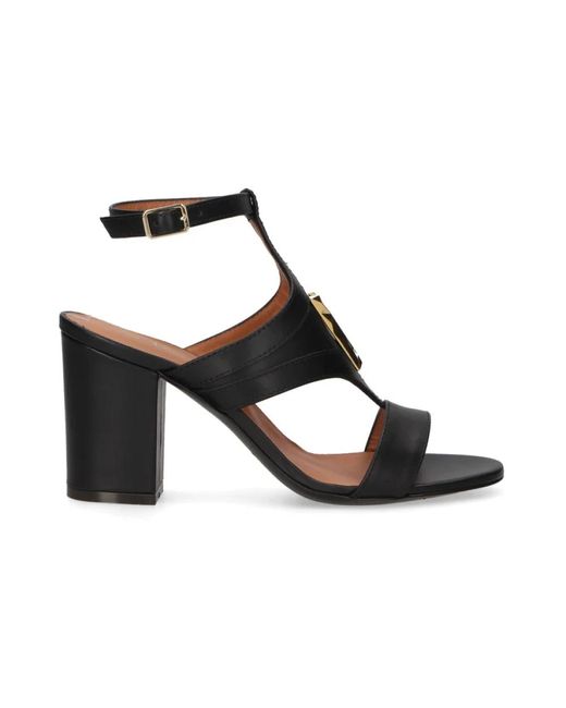 Via Roma 15 High Heel Sandals in het Black
