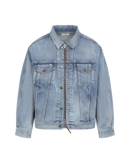 Céline Blue Denim Jackets for men