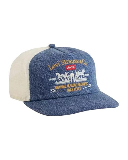Levi's Accessoires ,Blauw ,Caps in het Blue
