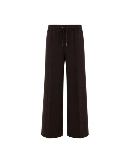 Panicale Black Wide Trousers