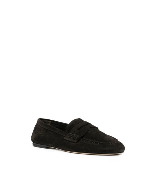 Dear Frances Black Loafers