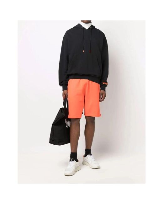 Heron Preston Baumwoll Logo Sweat Shorts in Orange für Herren