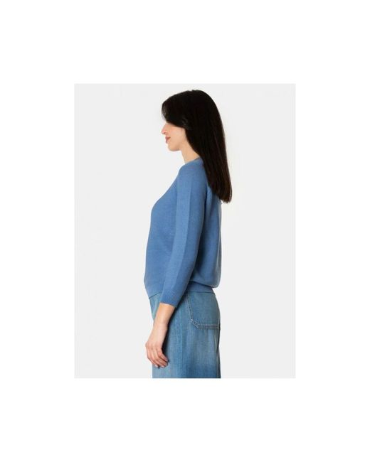 Round-Neck Knitwear Weekend by Maxmara de color Blue