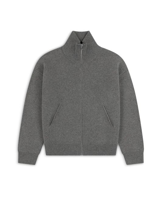 Axel Arigato Truien & Vesten ,Grijs ,Wol Core Zip-Up Sweater in het Gray voor heren