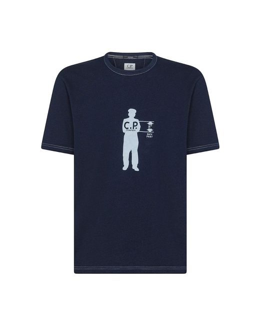 C P Company Blue T-Shirts for men