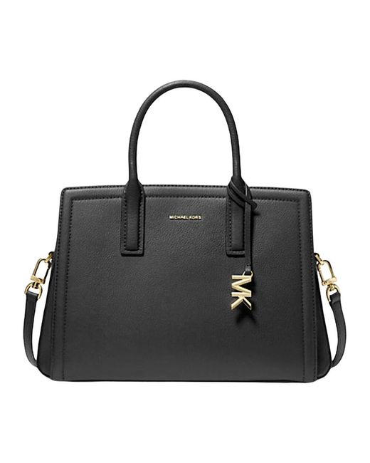 Michael Kors Black Laila medium leder-umhängetasche