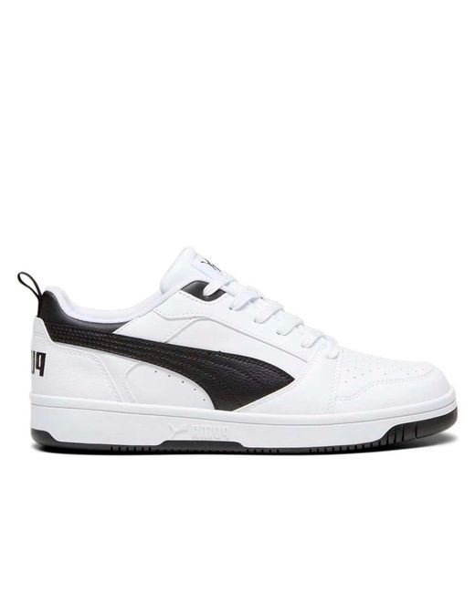PUMA Niedrige rebound v6 sneakers weiß-schwarz in White für Herren