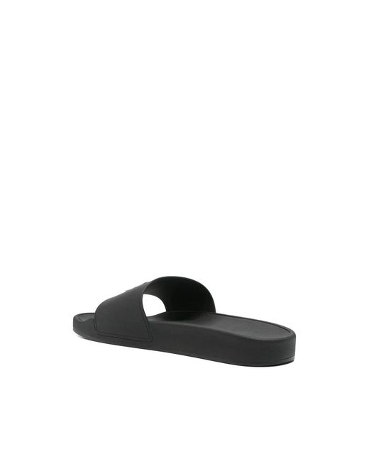 Amiri Black Slip-On Rubber Slides for men