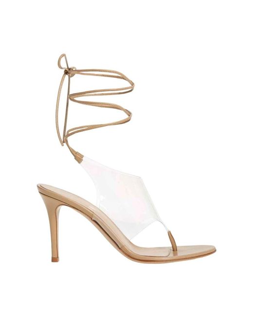 Gianvito Rossi Metallic High Heel Sandals