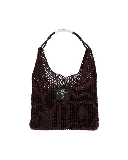 Plan C Black Shoulder Bags