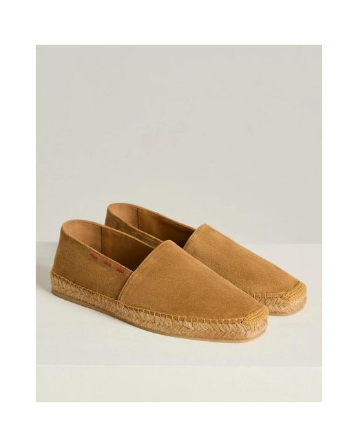 Kiton Suede Espadrilles in Brown für Herren