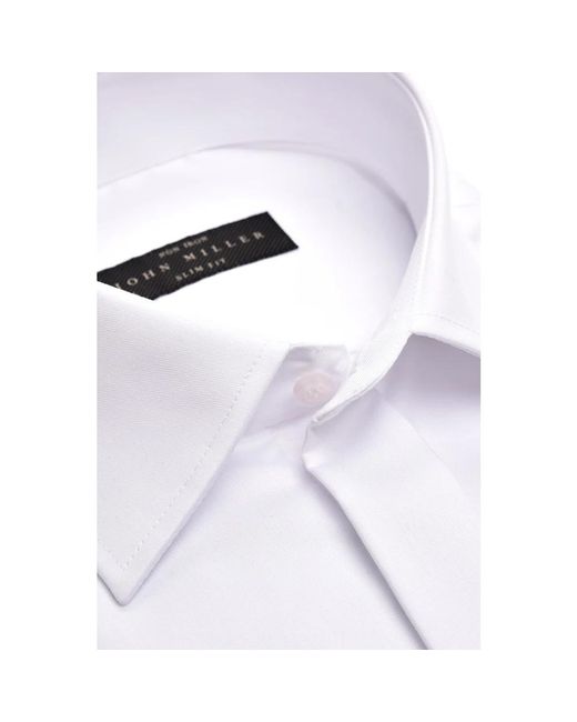 John Miller White Formal Shirts for men