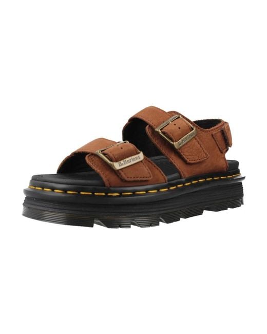 Dr. Martens Brown Flat Sandals