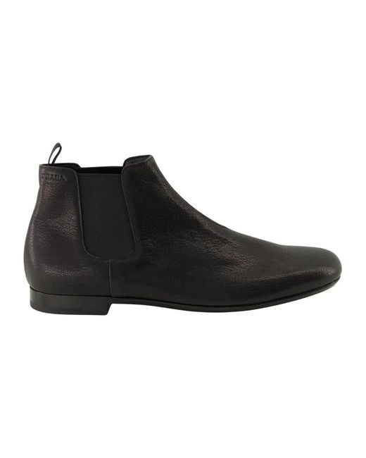 Prada Black Chelsea Boots for men