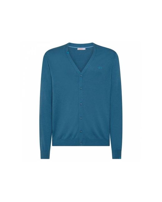 Sun 68 Blue Cardigans for men