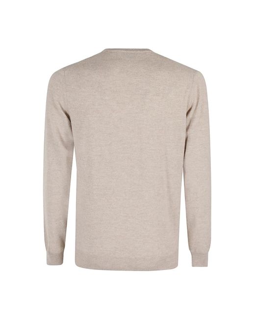 FILIPPO DE LAURENTIIS Round-Neck Knitwear in het Gray voor heren
