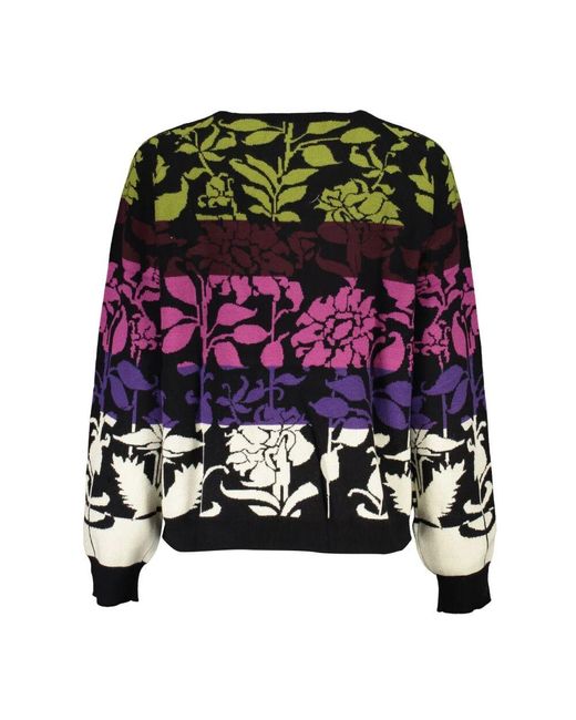 Round-Neck Knitwear di Desigual in Black