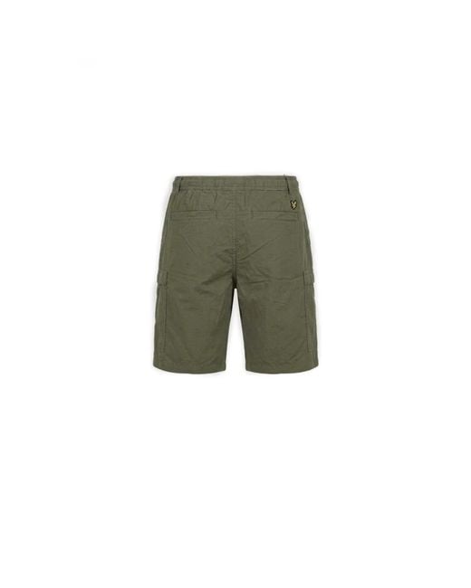 Lyle & Scott Ripstop Cargo Short in het Green voor heren