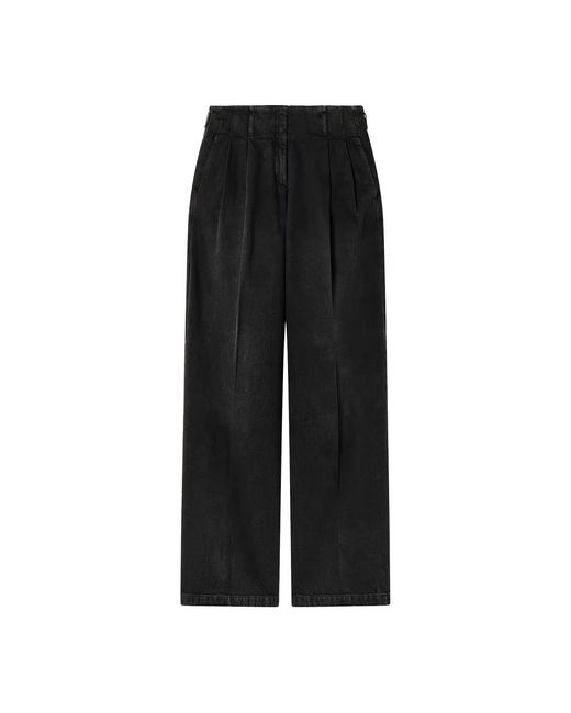 Golden Goose Deluxe Brand Black Wide Trousers