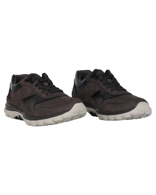 Gabor Black Rollingsoft Low Sneaker