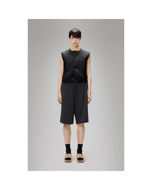 Rains Jassen ,Zwart ,Nylon Short Liner Vest in het Black
