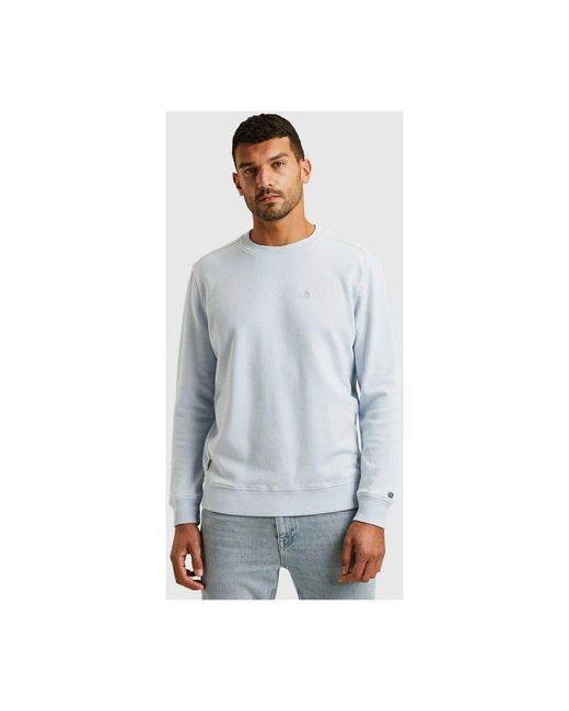 Cast Iron R-Neck Pullover Regular Fit Sweater in Blue für Herren