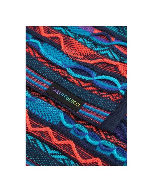 carlo colucci Blue Winter Scarves for men
