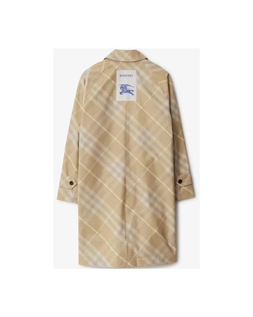 Burberry Natural Single-Breasted Coats