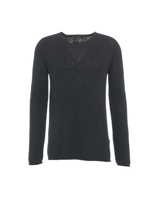 Hannes Roether Blue Round-Neck Knitwear for men