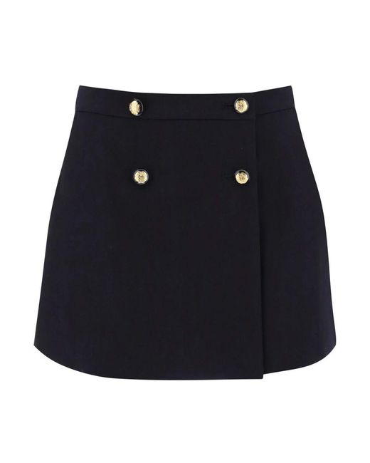 Alexander McQueen Blue Short Skirts