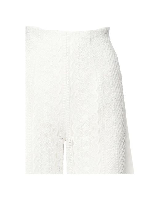 Wide Trousers Charo Ruiz de color White