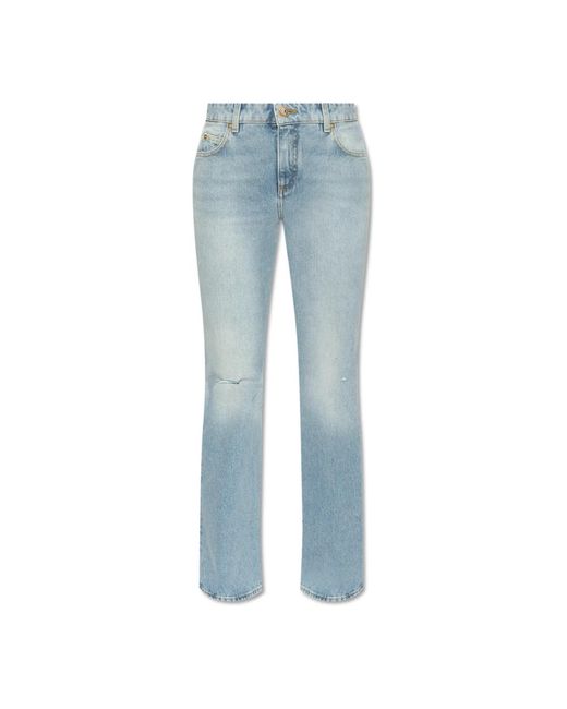 Boot-Cut Jeans Balmain en coloris Blue